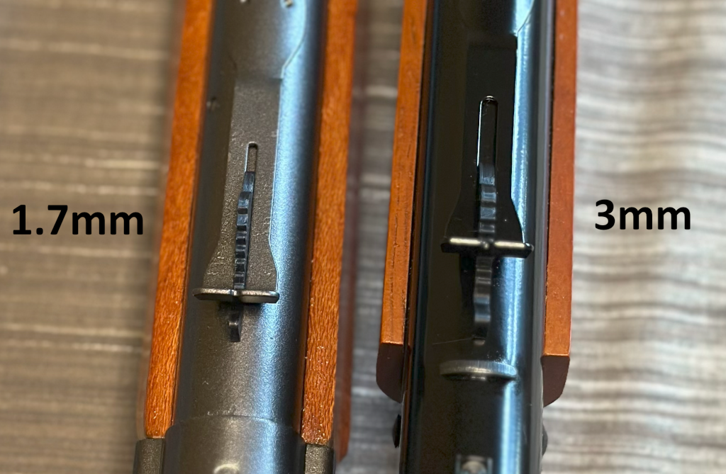 2 pack - Daisy BB Gun Rear Sight Ramp- 3D printed - High Quality - 1.7mm