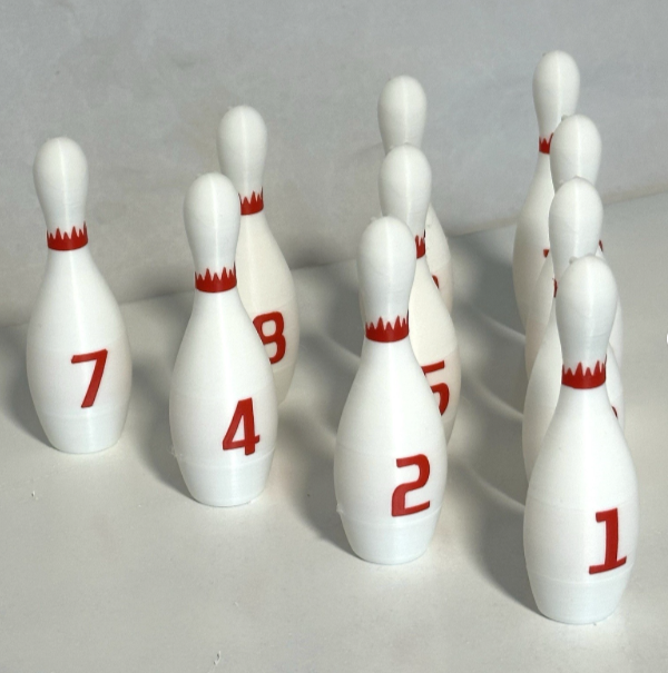 United/Chicago Coin/Universal Shuffle Bowling Pins - 1948-1950 w/ Hardware