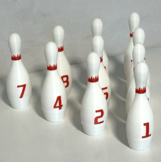 United/Chicago Coin/Universal Shuffle Bowling Pins - 1948-1950 w/ Hardware